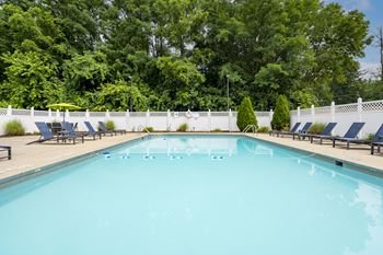 Sparkling pool with sundeck